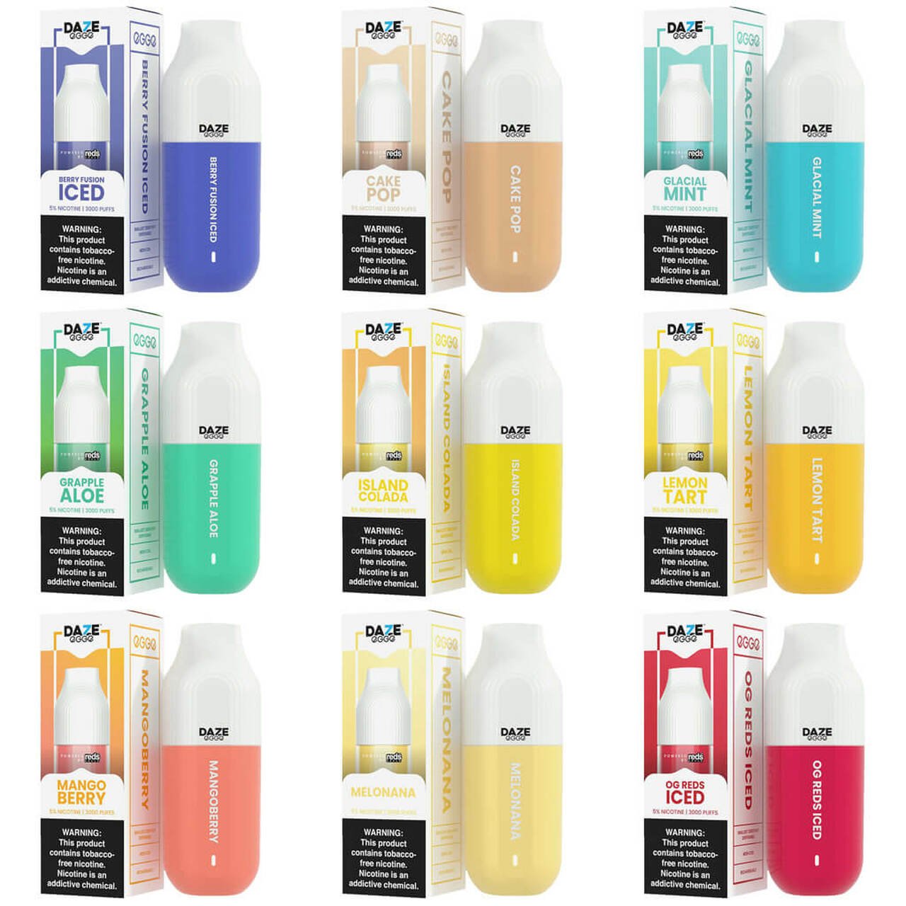 Daze Egge Disposable Vape 5% Nicotine - $9.99 Buy- Bulk